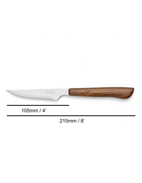 Cuchillo Chuletero de Madera de Haya comprimida perlado 105mm