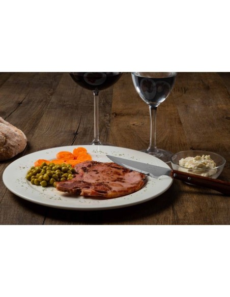 Cuchillo Chuletero de Madera de Haya comprimida perlado 105mm