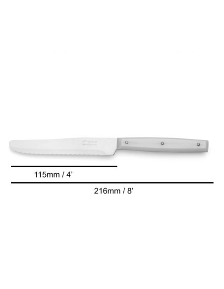 CUCHILLO POSTRE COLOR BLANCO NYLON 110 MM