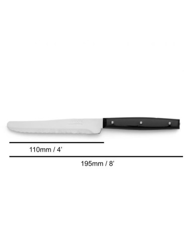 CUCHILLO POSTRE COLOR NEGRO NYLON 110 MM