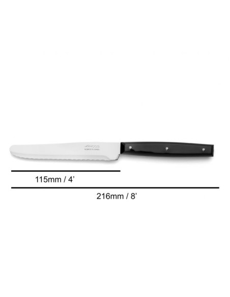 CUCHILLO MESA COLOR NEGRO NYLON 115 MM