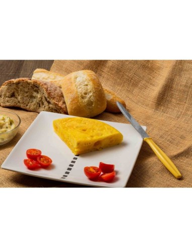 CUCHILLO MESA COLOR AMARILLO POLIPROPILENO 230 MM