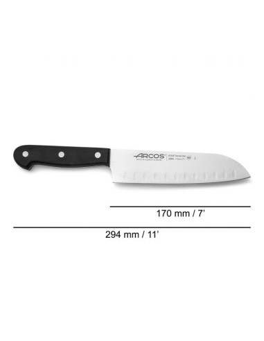 Cuchillo Santoku Serie Universal 170mm