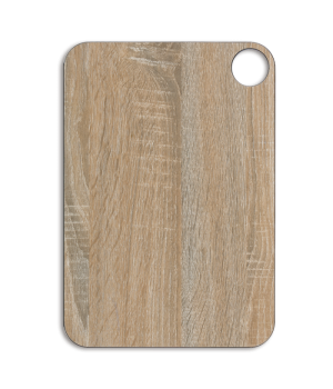 TABLA DE CORTE MARRÓN CON COLGADOR 330 X 230 MM 2