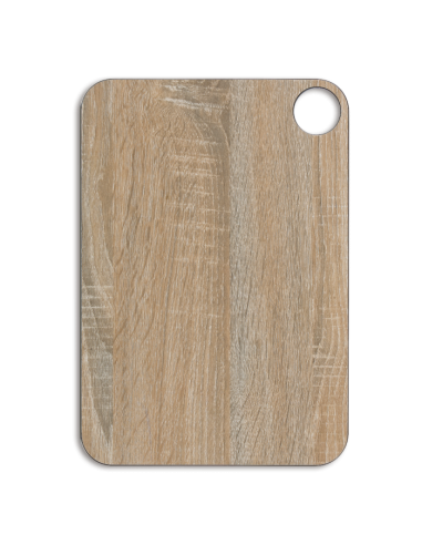 TABLA DE CORTE MARRÓN CON COLGADOR 330 X 230 MM