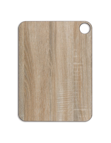 TABLA DE CORTE MARRÓN CON COLGADOR 377 X 277 MM
