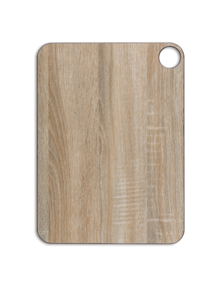 TABLA DE CORTE MARRÓN CON COLGADOR 377 X 277 MM