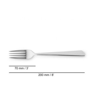 SET 6 UNIDADES - TENEDOR MESA 200 MM SERIE TOSCANA 2