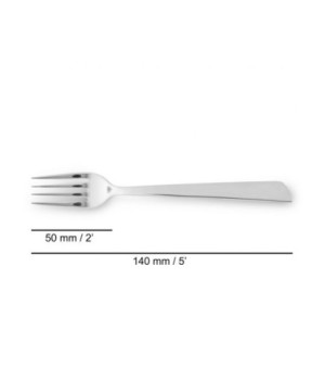 SET 6 UNIDADES - TENEDOR LUNCH 140 MM SERIE TOSCANA 2