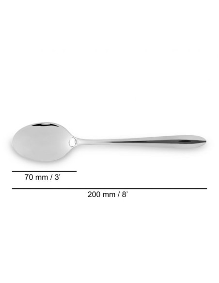 SET 6 UNIDADES - CUCHARA MESA 200 MM SERIE BERLÍN