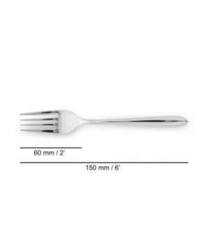 SET 6 UNIDADES - TENEDOR LUNCH 150 MM SERIE BERLÍN 2