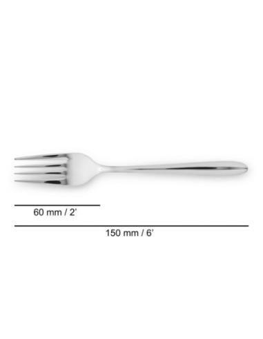 SET 6 UNIDADES - TENEDOR LUNCH 150 MM SERIE BERLÍN