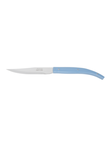 JUEGO 4 PZAS. CUCHILLO CHULETERO AZUL MICROPERLADO