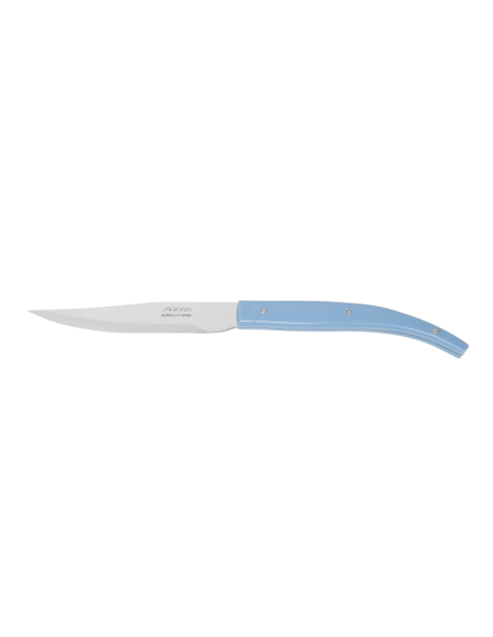 JUEGO 4 PZAS. CUCHILLO CHULETERO AZUL MICROPERLADO