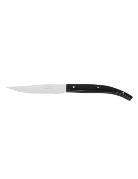 JUEGO 4 PZAS. CUCHILLO CHULETERO NEGRO MICROPERLADO