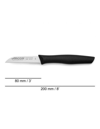 CUCHILLO MONDADOR COLOR NEGRO SERIE NOVA 80 MM