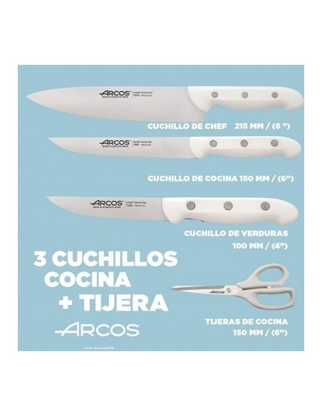 Juego de Cuchillos Blancos