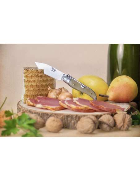 Navaja Pastora de 7cm de acero carbono y asta de toro.