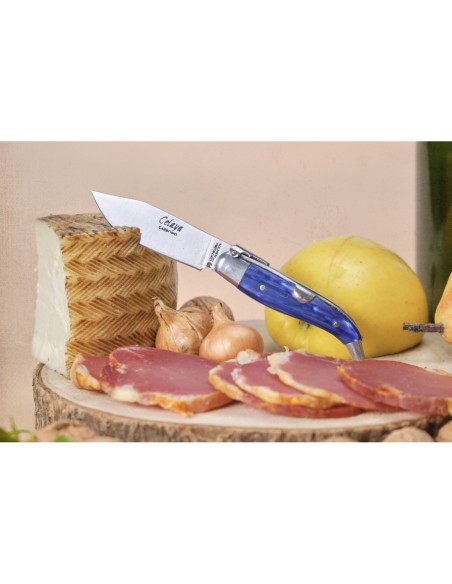 Navaja Pastora de 7 cm y hoja de acero Carbono con mango Nacarado.